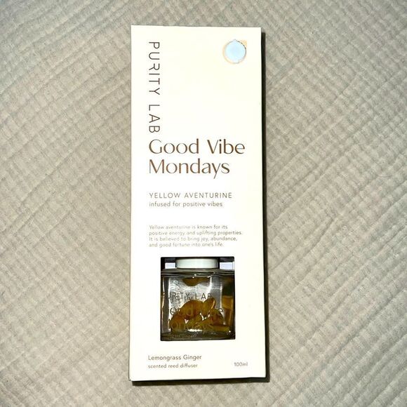 Purity Lab Good Vibe Mondays Lemongrass Ginger Diffuser for positive vibes - Picture 1 of 11